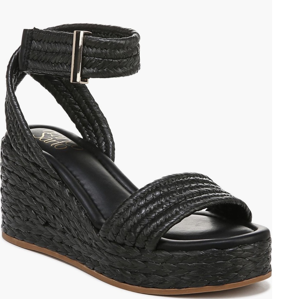 Franco Sarto Pina Ankle Strap Wedge Sandal